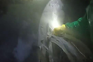 景德镇消防水池堵漏现场